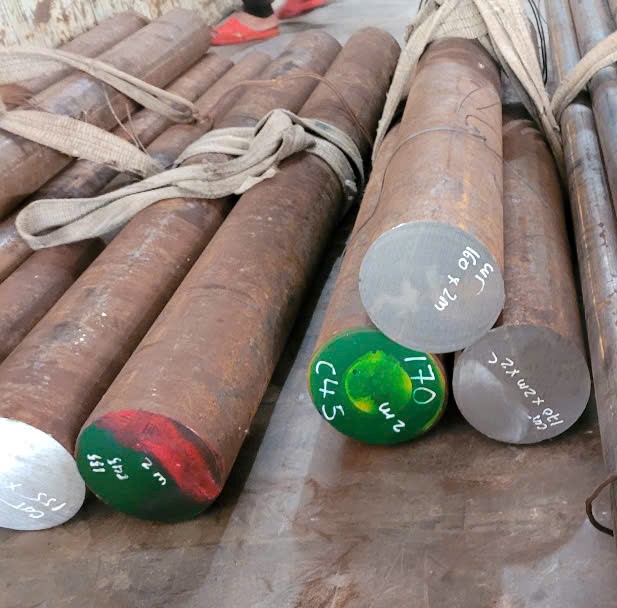 THÉP TRÒN ĐẶC S45C PHI 170 - THÉP LÁP TRÒN ĐẶC PHI 170 C45