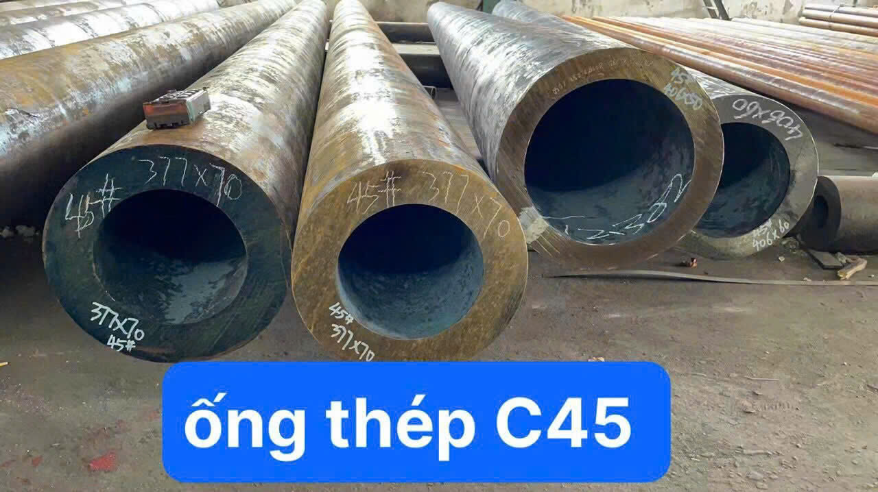 THÉP ỐNG ĐÚC S45C D350 PHI 377X70LY TRUNG QUỐC