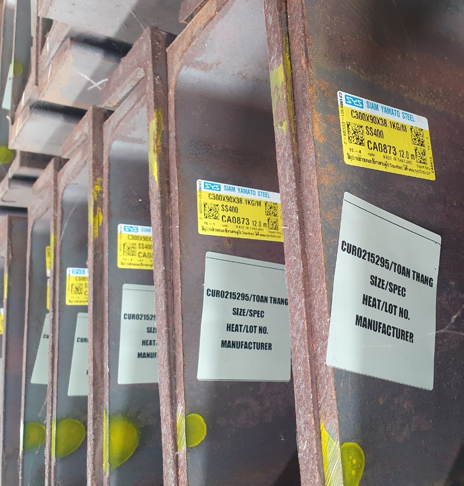 THÉP HÌNH U300X90X9X13 (38.10 KG/MÉT)