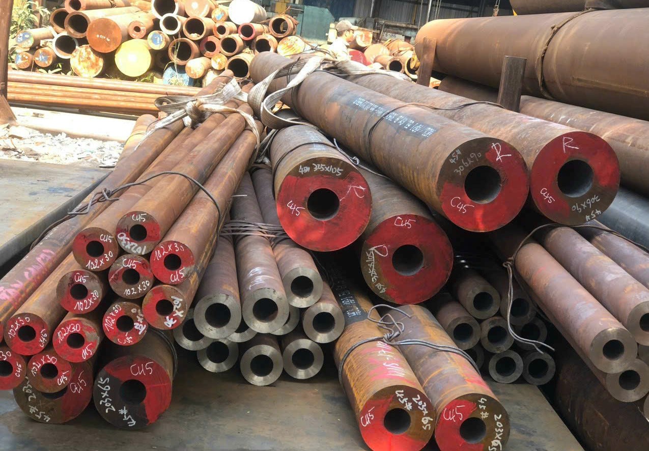 THÉP ỐNG S45C SIÊU DÀY - THÉP ỐNG ĐÚC S45C SIÊU DÀY